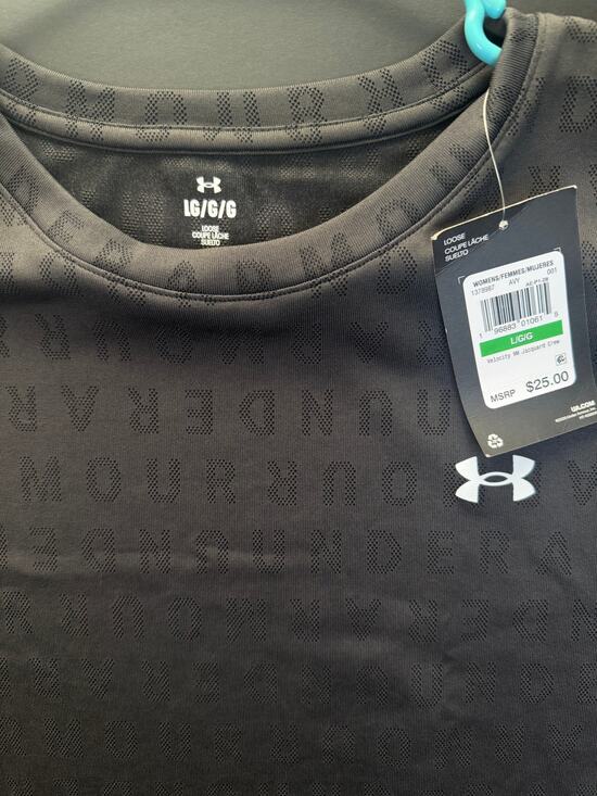 Under Armour Tops - NWT Under Armour Women’s L Black Athletic Tee – Loose Fit Performance Shirt